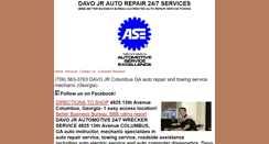 Desktop Screenshot of davojrtowingautorepairs.net